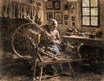 萊昂 奧古斯汀 萊爾米特 The Spinning Wheel 萊昂 奧古斯汀 萊爾米特 The Spinning Wheel